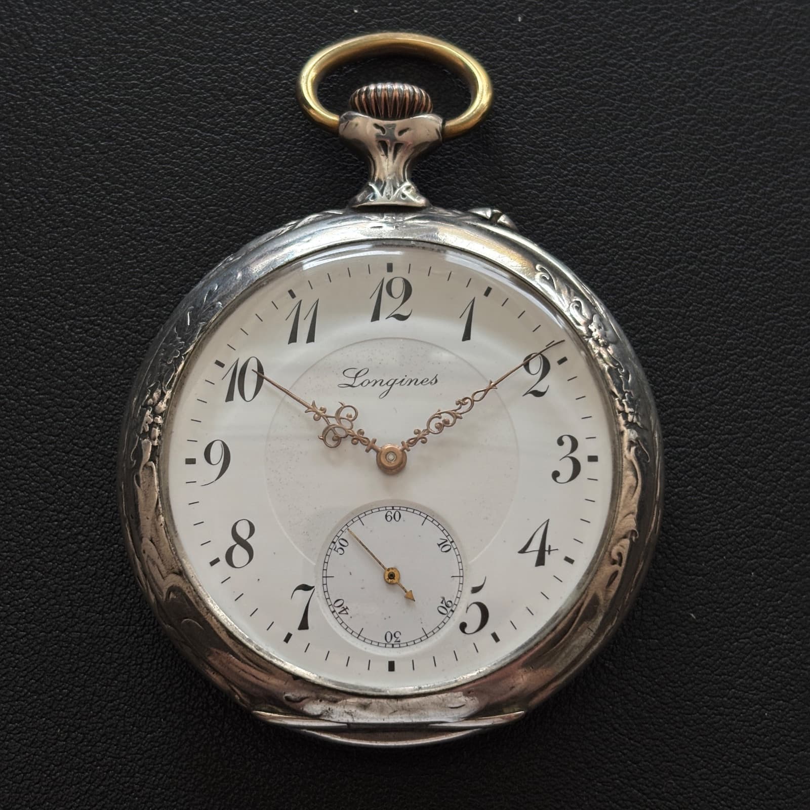 Longines Montre de poche Longines en argent 0.900, dédicace “Eidgenössisches Schützenfest